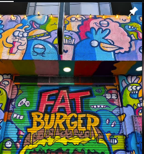 Mural Fat Burger Bogotá